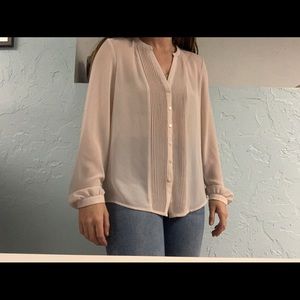 Dusty Pink Long Sleeve Blouse